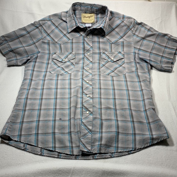 Vintage Wrangler Pearl Snap Short Sleeve Shirt - Picture 4 of 10